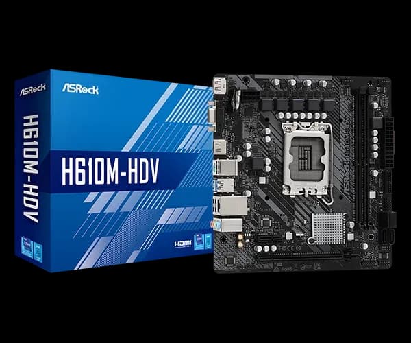 ASRock H610M D4 Intel LGA 1700 DDR4 Motherboard - view 1 of 1