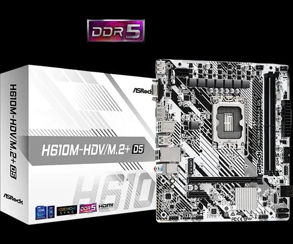 ASRock H610M D5 Intel LGA 1700 DDR5 Motherboard - view 1 of 1