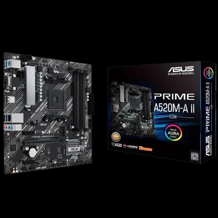 ASUS PRIME A520M-A II AMD AM4 Motherboard - view 1 of 1