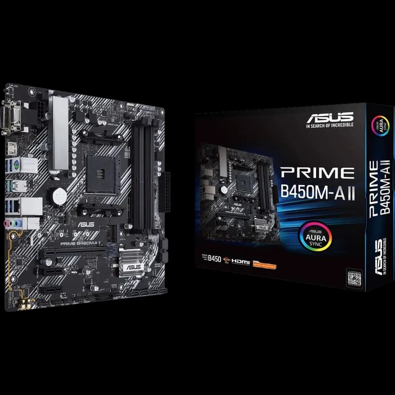 ASUS PRIME B450M-A II AM4 Motherboard - view 1 of 1