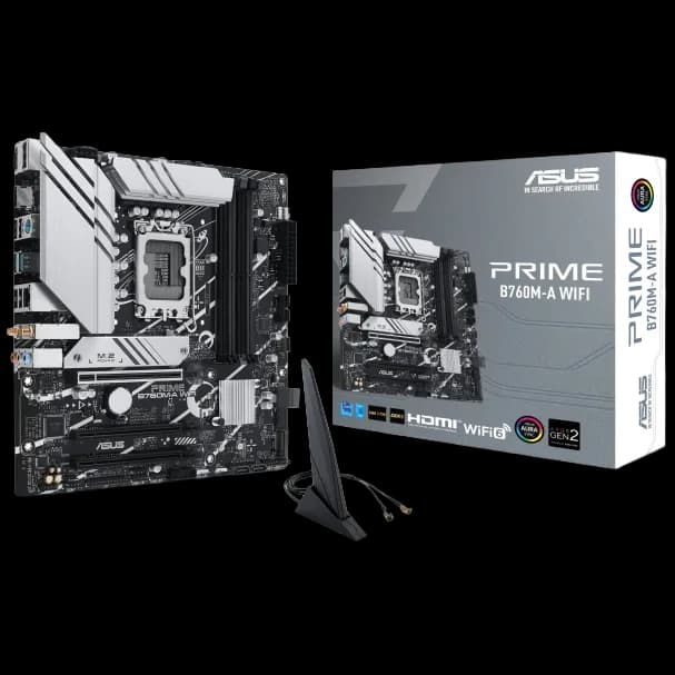 ASUS PRIME B760M-A (WIFI) Micro-ATX Motherboard - view 1 of 1