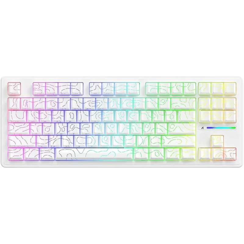 Attack Shark M87 Pro V2 Wireless Mechanical Gaming Keyboard - White - view 1 of 1