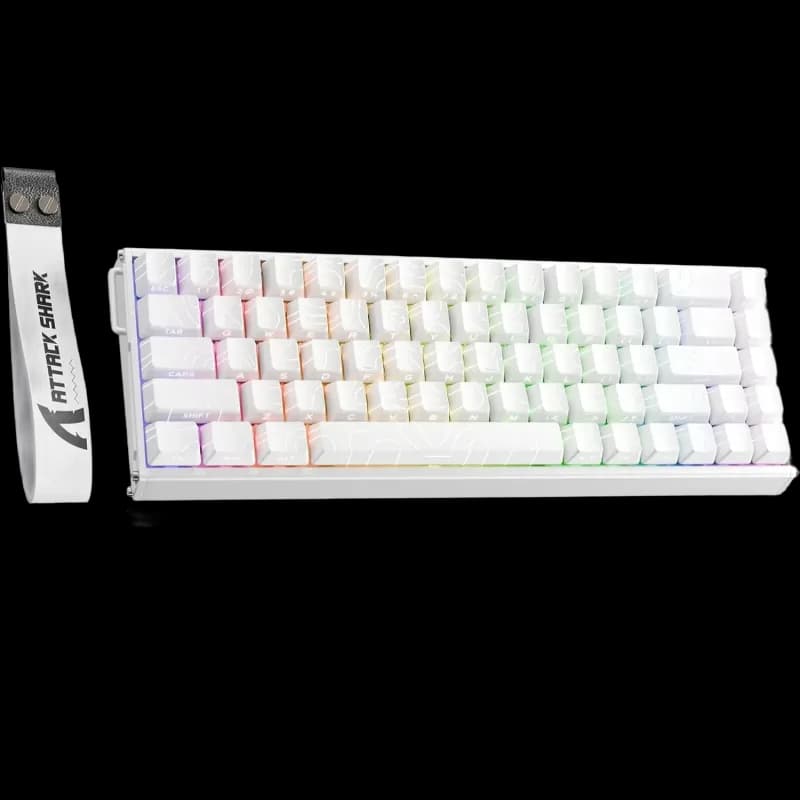 Attack Shark X68 HE Max Wired Rapid Trigger Mechanical - White Lines - view 1 of 1