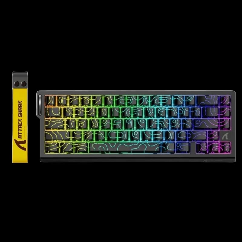 Attack Sharks X68 HE RGB Magnetic Switches Keyboard - Contour Black - view 1 of 1