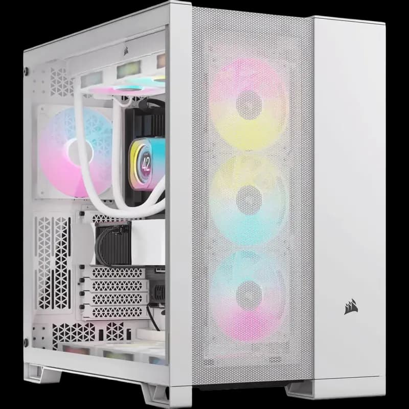 Corsair 6500D AIRFLOW Tempered Glass Mid-Tower Dual Chamber PC Casing - White - view 1 of 1