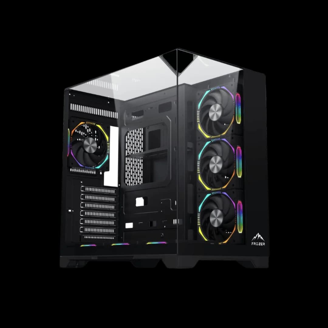 FROZER SKYLINE Micro-ATX ARGB Gaming Casing - Black - view 1 of 1