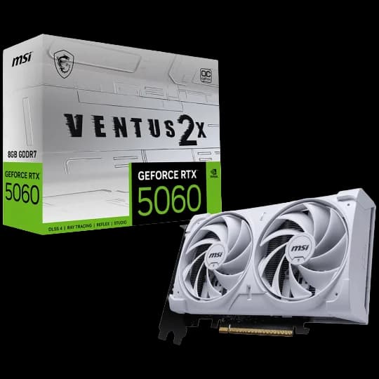 MSI GeForce RTX 5060 8G VENTUS 2X OC Graphic Card - view 1 of 1