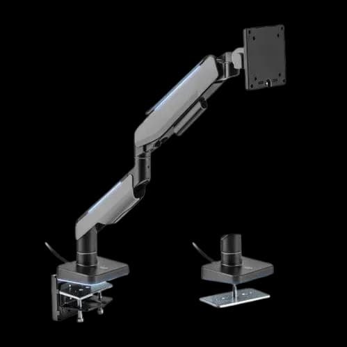 MXG HMA-12R Heavy Duty RGB Single Monitor Arm - Matte Grey - view 1 of 1