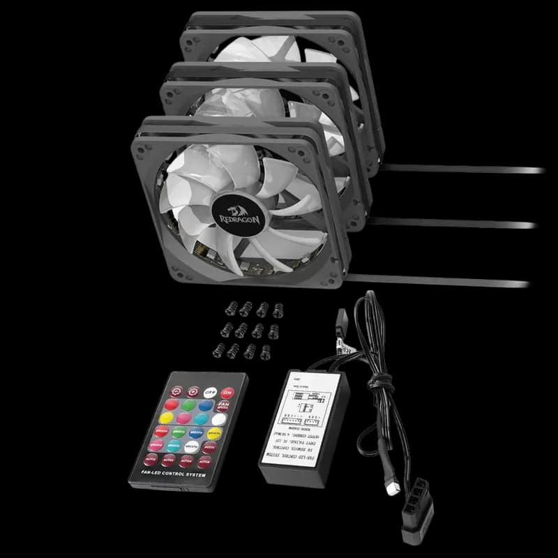 Redragon GC-F006 120mm PC RGB Fans Set - view 1 of 1