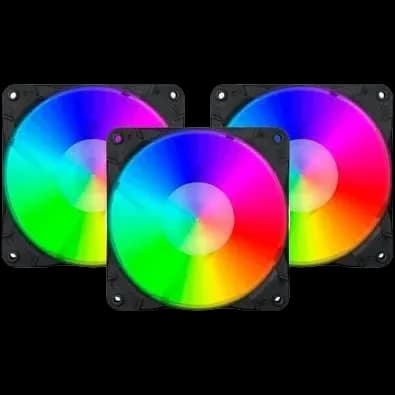 Redragon GC-F007 120mm RGB Triple Case Fan Pack - view 1 of 1