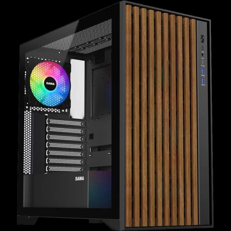 SAMA V Nature ATX Mid Tower Gaming Chassis - view 1 of 2