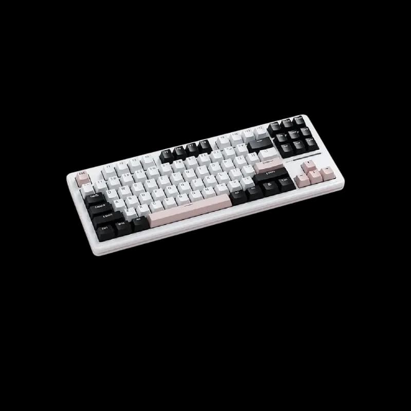 SAMA XINMENG M87 Pro V2 Mechanical Keyboard - White Pink - G-Yellow Switch - view 1 of 1